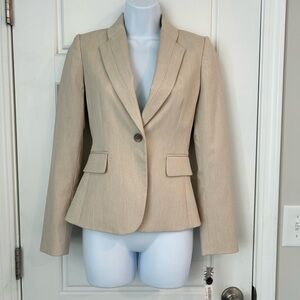 Gianni Bini Cream Blazer Tailored Fit Professional Cut